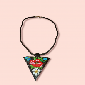 Ashura Handmade Miyuki Beaded Triangle Necklace