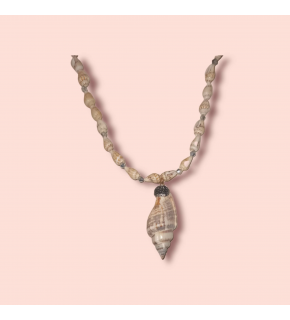 Ashura Handmade Fully Seashell Zircon Stone Natural Necklace