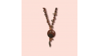 Ashura Handmade Agate And Jasper Stones And Adjustable Cord Needle Lace Necklace