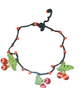 Ashura Handmade Cherry lace handmade anklets