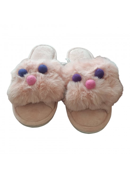 Ashura Women Furry Slippers Slides Indoor Home Soft Comfortable UK 5-6/ EU 37-38